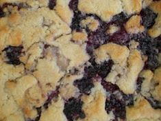 blueberry cobble sitting on top of a table