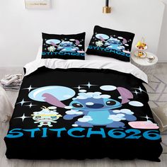 Lilo and Stitch Bedding Set Quilt Duvet Covers Kids Bed Sheets Sets - EBuycos Stitch Cosplay, Lilo I Stitch, ليلو وستيتش, Lilo Und Stitch, Double Bedding Sets, Cute Bedding, Lilo Et Stitch, Perfect Bedding, Kids Bedding Sets