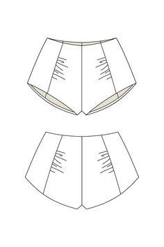 Tailored Shorts Pattern, Simple Shorts Pattern, Diy Shorts Pattern, Shorts Illustration, Shorts Pattern Free, Shorts Sewing Pattern, Shorts Sewing, Start Sewing, Baby Size Chart