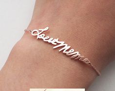 FLASH SALE 20% OFF Signature Bracelet by MichPersonalized on Etsy Christmas Bangle Jewelry Gift, Adjustable Signature Name Bracelet As Gift, Adjustable Signature Name Bracelet For Gift, Customized Meaningful Jewelry Bracelet, Customized Meaningful Bracelet, Customized Meaningful Bracelets As Gifts, Customized Meaningful Bracelet As Gift, Signature Personalized Bracelets As Gift, Signature Personalized Bracelet As Gift