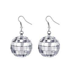 PRICES MAY VARY. 【Disco Ball Earrings】these disco ball earrings are perfect for any costume, themed parties, music festivals, and any other adventures. These mirrored earrings are big enough to get noticed, but won't overpower your face. 【Reflective Mirror Design】the silver reflective surface of the disco ball earrings brings a dazzling shine to the earrings, and these silver mirror earrings will well match the color of your outfit and make you stand out on the dance floor 【Lightweight and Sturd Disco Ball Earrings, Vintage Disco, Punk Earrings, Taylor Swift Outfits, 70s Disco, Ball Earrings, Disco Balls, Stylish Earring, Watches Women Fashion