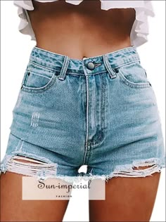 Sun-Imperial - Women Denim Shorts High Waisted Slim Cut – SUN-IMPERIAL Short Pants Outfit, Women Denim Shorts, Live Selling, Shorts High Waisted, High Waist Denim, Hannah Montana, Denim Shorts Women, High Waisted Shorts Denim, Cute Shorts