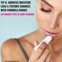 Discover simple makeup tips and tricks to look younger starting with your eyebrows and lipsReady to give Father Timea run for his money Grow Eyebrows Faster, Makeup Tips To Look Younger, Tips To Look Younger, Line Lips, Aging Makeup, Anti Aging Makeup, How To Grow Eyebrows, Simple Makeup Tips, Buzz Feed