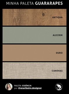 the colors of wood and canvas for furniture