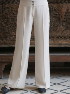 Pintucked Formal Trousers