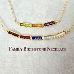 Introducing our Family Birthstone Necklace - a symbol of unity and love. Each 'brick' charm represents a family member, with their unique birthstone creating a strong foundation of togetherness. This necklace is a beautiful way to carry your loved ones with you, perfect for mothers, grandmothers, or as a keepsake for family members. Gift this piece to celebrate the unbreakable bond of family. -Materials and Size- Chain: 18K Gold Filled/White Gold Filled Beads Size: 6mm (please allow a variation Spiritual Birthstone Necklace For Birthdays, Customizable Adjustable Birthstone Necklace For Anniversary, Spiritual Birthstone Jewelry For Birthday Gift, Spiritual Birthstone Jewelry For Anniversary, Spiritual Birthstone Necklace For Birthday Gift, Spiritual Birthstone Necklace For Birthday, Spiritual May Birthstone Jewelry For Birthdays, Personalized May Birthstone Necklace In Spiritual Style, Personalized Spiritual Birthstone Necklace For May