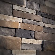 Black Bear Mountain Stone - Stone Veneer - Stack Stone Rustic - SAMPLE Brick Veneer Siding, Plain Field, Stone Veneer Siding, Home Siding, Manufactured Stone Veneer, Fireplace Stone, Brick Siding, Stone Accent Walls, Stone Fireplaces