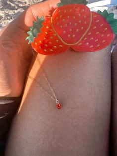 The tiniest, most perfect enamel strawberry charm dangles from a sparkling, 14k gold filled chain.  All findings on the necklace are 14k gold filled and tiny enamel strawberry is 18k gold filled. Pair with my Strawberry picking 14k threader earrings for a berry cute look at checkout you can select add earring set or necklace only 🍓 Arrives in a gift box ready to treat yourself of gift to others.  ✨Follow me on Instagram @bohoglamjewelry for 10% off your next order and for upcoming giveaways and new releases! Message me after follow for discount code. Dainty Dangle Charm Necklaces For Gifts, Dainty Dangle Charm Necklaces As Gift, Cute Charm Necklaces As Gift, Sweet Red Jewelry For Valentine's Day, Sweet Gold Jewelry For Valentine's Day, Valentine's Day Sweet Gold Jewelry, Dainty Dangle Charm Necklaces For Valentine's Day, Dainty Valentine's Day Dangle Charm Necklaces, Dainty Valentine's Day Charm Necklace With Dangle