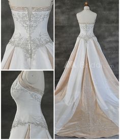 Alternative Bridal Gown - Sonnet Dresses For Wedding Guests Plus Size, April Wedding Ideas, Embroidered Gowns, Ombre Wedding Dress, Plus Size Wedding Dresses With Sleeves, Celtic Dress, Plus Size Tunic Dress, Dresses For Apple Shape, Plus Size Wedding Guest Dresses