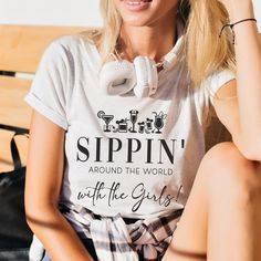 Sippin' Around the world with the Girls Shirt, Epcot Trip shirt, Cute Minnie Mouse Wine Shirt, Girls Trip, Epcot Food & Wine How do i purchase? 1. Choose the SHIRT STYLE and SIZE 2. Choose the COLOR 3. Add any personalization or note to seller, if available. 4. Add to cart. 5. If you need more Items to your order, please press the back button and repeat steps again. 6. Once all your desired items are in your cart you can complete your order by entering your payment method, desired shipping addre Disney Girls Trip Shirts, Girls Staycation, Bachelorette Party Gift Bag, Disney Bachelorette, Cute Minnie Mouse, Disney 2024, Epcot Shirts, Epcot Food, Wine Shirt