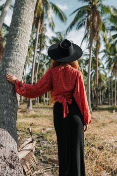 About: Add a boho touch to your look with our ruffle bell sleeve blouse. Freya is a Retro-inspired women's top, featuring a sexy V Neckline and cute bell sleeves. Specs: Material: Rayon Bell Sleeve Top Outfit 70s, Feminine Bell Sleeve Blouse, Wrap Top Bell Sleeve, Red Bell Sleeve Top, Red Boho Print V-neck Top, Ruffle Bell Sleeve, Bell Sleeve Blouse, Fashion Aesthetics, Style Mistakes