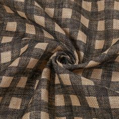 a brown and black checkered fabric