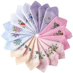 PRICES MAY VARY. Material: these floral handkerchiefs are made of cotton, and comfortable and soft material can bring nice touch to the skin, with a certain water absorption and no burden on the skin, which are very practical, and the exquisite workmanship makes the handkerchiefs look more refined and pretty Specifications: there are 18 pieces of beautiful flower embroidered handkerchief in total, with enough quantity to meet your handkerchief needs for a long time, or you can share them with yo Tea Party Games, Lace Handkerchief, Styles Clothing, Embroidered Handkerchief, Silk Embroidery, Water Absorption, Naturally Dyed, Beautiful Flower, Embroidery Flowers