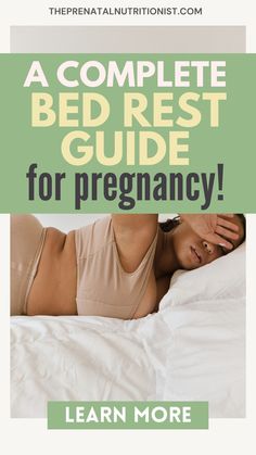 the complete bed rest guide for pregnant women