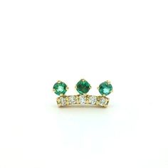 3 emerald diamond bar | 18kt Gold Rings | Marquisse Jewelry Gold Marquise Emerald Jewelry, Marquise Emerald Yellow Gold Jewelry, Elegant 14k Gold Multi-stone Emerald Ring, 14k Gold Multi-stone Emerald Ring Gift, 14k Gold Green Emerald Ring, Fine Jewelry, Diamond Bar, Bar Earrings, Emerald Diamond, Bridal Rings