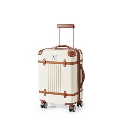 Leather Detailing, Tsa Approved, Best Build, Spinning Wheel, The Ultimate Gift, Carry On Luggage, Personalized Monogram, Navy Stripes, School Days