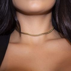 5mm Miami Cuban Link Chain – The GLD Shop Minimalist Cuban Link Chain Jewelry, Trendy Everyday Jewelry With Curb Chain, Everyday Choker Necklace With Box Chain, Everyday Box Chain Choker Necklace, Everyday Jewelry Choker With Box Chain, Everyday Jewelry Box Chain Choker, Minimalist Cuban Link Necklace With Adjustable Chain For Everyday, Minimalist Cuban Link Necklace, Minimalist Cuban Link Necklace With Adjustable Chain