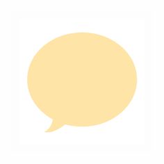 an empty yellow speech bubble on a white background