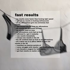 the words are written in black and white to describe how fast results have been made