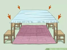 how to make a blanket fort with pictures