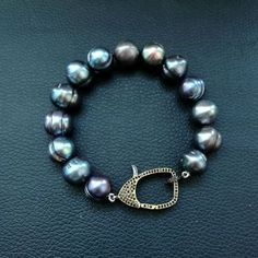 Great Shopping K122712 8 11mm Black Pearl Bracelet, Jewelry Black Pearl Jewelry, Black Pearl Bracelet, Pearl Bracelet Jewelry, Black Diamond Bracelet, Bracelets And Charms, New Jewelry, Black Pearl, Bracelet Jewelry, Cultured Pearls