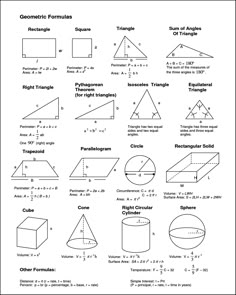 the worksheet is filled with diagrams for different shapes and their corresponding names,