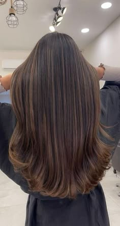 Brown Bayalage Hair, Highlights Brown Hair Balayage, Highlights For Dark Brown Hair, Rambut Brunette, Chocolate Brown Hair Color