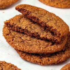 several cookies stacked on top of each other