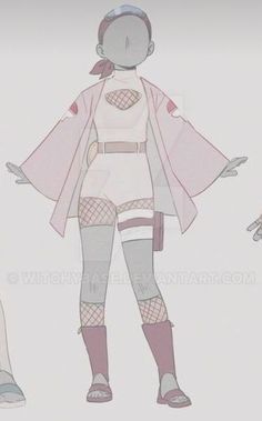 Naruto Outfit Ideas, Anime Clothes Outfits, Kunoichi Outfit, Manga Clothes, Ninja Girl