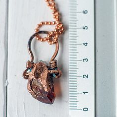 Copper pendant jewelry with citrine gift for woman jewelry | Etsy Bohemian Citrine Pendant Jewelry, Handmade Rust Pendant Necklace, Rust Pendant Necklace For Gift, Rust Colored Pendant Necklace As Gift, Rust Colored Pendant Necklace For Gift, Rust-colored Pendant Necklace For Gift, Amber Copper Pendant Necklaces, Spiritual Electroformed Amber Necklace, Copper Jewelry Handmade