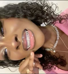 Black Women Braces, Pink Braces Black Women, Braces With Gap Teeth, Girls With Braces Black, Braces On Black Girls, Black Braces On Black People, Braces Colors Ideas Dark Skin