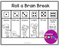 roll a brain break game with four dices