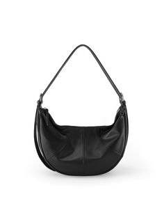 Upgrade your fashion with this trendy soft genuine leather crescent-shaped crossbody bag for women. The supple genuine leather and modern curved silhouette give this stylish ladies' purse a minimalist everyday vibe. MATERIAL - Made of 100% high quality kraft first layer (top grain leather), solid color, feels cosy to touch,delicate, durable. The hardware parts are made of cast molding thick hardware, top metal hardware. The stitching is well-made, firm and smooth.DIMENSIONS - 12.2L*4.7W*8.7H(inc Modern Soft Leather Hobo Bag, Versatile Leather Hobo Bag With Round Handle, Leather Hobo Bag With Adjustable Strap And Round Handle, Leather Satchel With Round Handle, Leather Bag With Round Handle For Everyday Use, Modern Leather Hobo Bag For Daily Use, Leather Hobo Satchel Bag With Gunmetal Hardware, Leather Hobo Bag With Round Handle, Versatile Leather Hobo Bag With Gunmetal Hardware