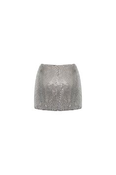 Featuring a flattering A-line silhouette and intricate stone mesh details, this skirt will elevate your look to the next level. Perfect for a night out or a special occasion, this skirt offers both style and sophistication. Chic Embellished Mini Skirt For Party, Chic Embellished Mini Skirt For Party Season, Luxury Embellished Skirt For Night Out, Glamorous Silver Mini Skirt For Spring, Spring Formal Embellished Skirt, Glamorous Embellished Mini Skirt, Evening Sequin Skirt, Glamorous Embellished Skirt For Night Out, Spring Evening Mini Skirt With Sequins