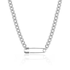 PRICES MAY VARY. Safety Pin Pendant Necklace: This pin necklace, with its unique dark style, shows the women's personality and uninhibited. The clever combination of metal chain and locking pin is full of fashion and trendiness! Safety Pin Love Heart Necklace: The necklace is designed with a chic locking clasp, which not only adds a sense of hierarchy to the overall look, but also makes the necklace easier to wear and adjust. Chunky Cuban Cable Link Chain Necklace: This necklace incorporates ele Safety Pin Chain Necklace, Safety Pin Necklace, Pin Necklace, Silver Charm Necklace, Chain Necklace Silver, Chunky Chain Necklace, Paperclip Chain Necklace, Chain Necklace Gold, Chunky Chain Necklaces