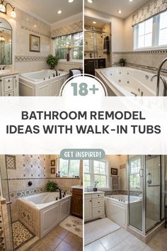 bathroom remodel ideas with walk - in tubs to get inspired for your home