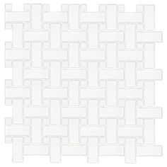 a white tile pattern with squares and rectangles