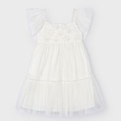 Looking for a dress that's perfect for a fun day out or a playful outdoor wedding? Look no further than our Tulle Dress in Pearl! With its princess-like tulle design, this dress is sure to make you feel like royalty while you play dress up. Sleeveless Tulle Princess Dress For Summer, Sleeveless Summer Tulle Princess Dress, Princess Style Lace Dress For Dress-up, White Fairy Dress For Summer Dress-up, Summer Lace Dress With Lace Bodice For Dress-up, Princess Dress With Lace Bodice And Tulle For Dress-up, Spring Sleeveless Tulle Tutu Dress, Fitted Princess Fairy Dress For Summer, Princess Style Fitted Fairy Dress For Summer