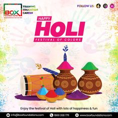 #BoxFoundations #HappyHoli #HoliCelebration #Holi #HappyHoli2023 #FitnessTraining #Fitness  #ImportanceofFitness #Health #Career Holi Festival Of Colours, Happy Holi, The Festival, Festival, Education