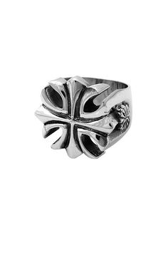 king baby men's gothic cross ring King Baby Jewelry, Chrome Hearts Jewelry, Mens Aesthetic, Hearts Jewelry, Gold And Silver Earrings, Ring And Bracelet, Rings Men, Gothic Cross, Gothic Crosses