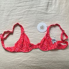 New With Tags, Perfect Condition Size Us 8 (I Am Typically A 6 And This Was A Little Bit Too Big For Me) Feel Free To Ask Any Questions! Quick Shipping! Red Swimwear With Removable Bra Pads For Vacation, Red Swimwear With Removable Bra Pads, Red Swimwear With Removable Bra Pads For Beach, Red Nylon Swimwear With Built-in Bra, Red Stretch Festival Swimwear, Red Nylon Swimwear For Spring, Red Padded Swimwear For Summer, Red Fitted Nylon Swimwear, Fitted Red Nylon Swimwear