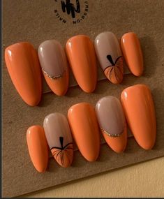 Nagellack Trends, Cute Halloween Nails, Cute Simple Nails, Thanksgiving Nails