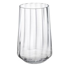 an empty glass on a white background