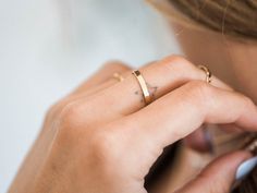 Our simple and dainty Solid Flat Band Ring can be layered with any of our stacking rings. Made with gold filled and sterling silver materials means they can be worn with minimal maintenance. This ring is also available with engraving and personalization, see other listings on our site.• Ring is about 2.5mm tall• Whole ring sizes in 4, 5, 6, 7, 8, 9These have been known to run on the small side, size up if between sizes. *if you are unsure of the ring size we have a printable PDF ring sizer, clic