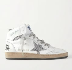 Golden Goose Hightops, Golden Goose Sneakers High Tops, Old Money Sailing, High Top Golden Goose, Golden Goose Aesthetic, Golden Goose Boots, Skincare Accessories, Shoes Golden Goose, Preppy Shoes