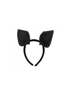 Textured faux leather Bat Ears on a plush sturdy headband.  One size fits most adults and kids. Party Hair Accessories: Bunny Ears Headband, Party Headband With Ears, Novelty Black Plastic Costume Accessories, Black Plastic Novelty Costume Accessories, Halloween Ears Headband Hair Accessories, Halloween Headband With Ears, Novelty Black Headband, Novelty Black Headband Hair Accessories, Novelty Party Hair Accessories With Animal Ears