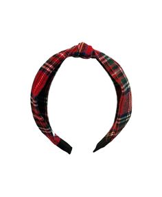 in stock Knot Headband, Top Knot, Tartan Plaid, Cotton Flannel, Red Plaid, Gifts For Girls, Kids Accessories, Tartan, Cool Style