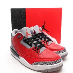 Nike Air Jordan 3 Retro Se Sneakers Unite Fire Red Ck5692-600 Men's Size 8 All Of Our Shoes Are 100% Authentic And Purchased From Various Authorized Retailers. Because Of This The Shoes May Have Been Tried On In Store. Box Condition Will Vary. Box May Be Crushed, Have Rips/Tears But The Shoes Are Not Affected Fast Shipping All Orders Are Typical Shipped Within 24 Hour Of Purchase (Excluding Sunday) To The Shipping Address On File. Your Order Will Be Double Boxed So That It Arrives To You Safely. Nike Air Jordan 3, Jordan Retro 3, Retro 3, Jordan 3 Retro, Heart Icon, Air Jordan 3 Retro, Shoes Nike Air, Boxing Conditioning, Air Jordan 3