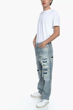 Diesel Shredded Tattered Repaired VTG Distressed Straight High Waist Denim Jeans | eBay Urban Stonewashed Denim Jeans, Distressed Rigid Denim Jeans For Streetwear, Stonewashed Denim Jeans For Streetwear, Distressed Rigid Denim Bottoms For Streetwear, Distressed Denim Jeans For Streetwear, Urban Ripped Denim Jeans, Ripped Cotton Jeans For Streetwear, Urban Style Ripped Denim Jeans, Urban Style Ripped Jeans