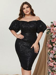 Product Code: FSWD0797P Embellishment: Sequin Fabric: 100% Polyester Back Style: Zipper Up Fully Lined: Yes Built-in Bra: Yes Available Color: Black Multi Stretch: Moderate Fits true to size Imported Model Information Height: 5' 3" Bust: 41'' Waist: 30.5“ Hips: 53” wearing US size 1X 30 And Thriving, Plus Size Gala Dress, Blue Plus Size Dresses, Blouse Outfit Casual, Ruffle Dress Long, Plus Size Lace Dress, Plus Size Sequin Dresses, Plus Size Maternity Dresses, Outfit Photoshoot